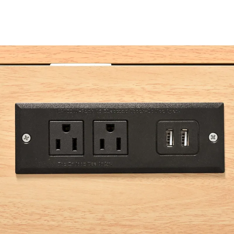 55.7Kitchen Island,2 Drop Leaf,Rolling Kitchen Cart on 5 Wheels,Power Outlet,Folding Dining Table,Spice & Towel Rack,3 Drawers