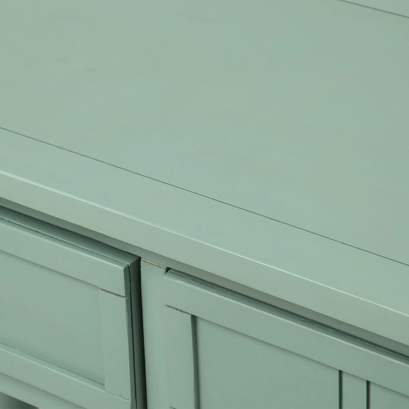 Daisy Series Console Table Traditional Design with Two Drawers and Bottom Shelf Acacia Mangium