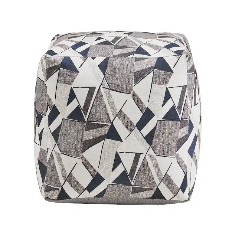 Brunico Upholstered Square Pouf Ottoman by iNSPIRE Q Bold