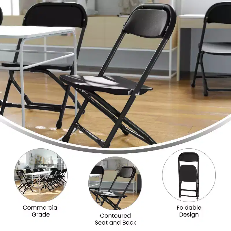 Flash Furniture 10 Pack Kids Plastic Folding Chair