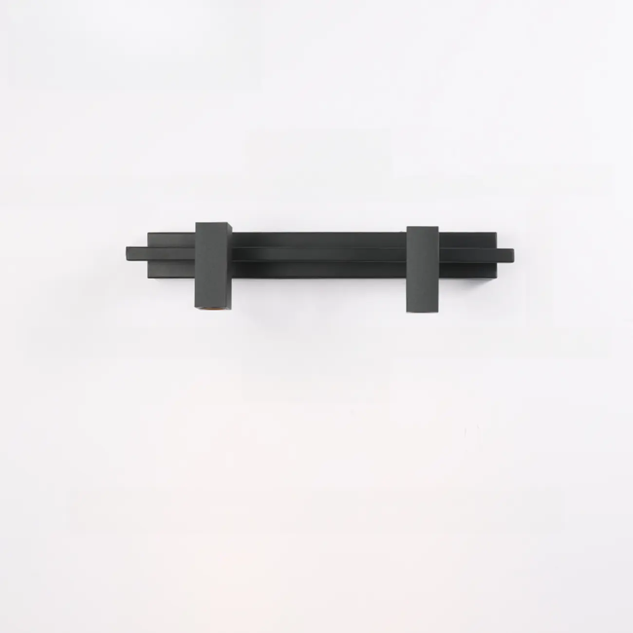 3-Light Rectangle Adjustable Black Vanity Lights