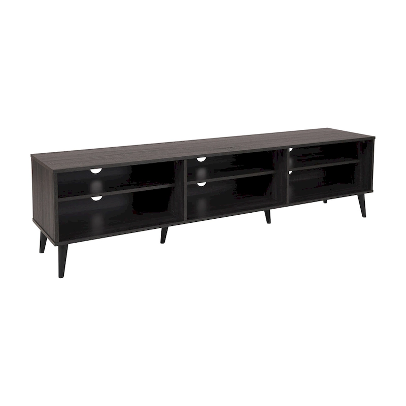 Cole TV Bench with Open Shelves, TVs up to 85 - N/A