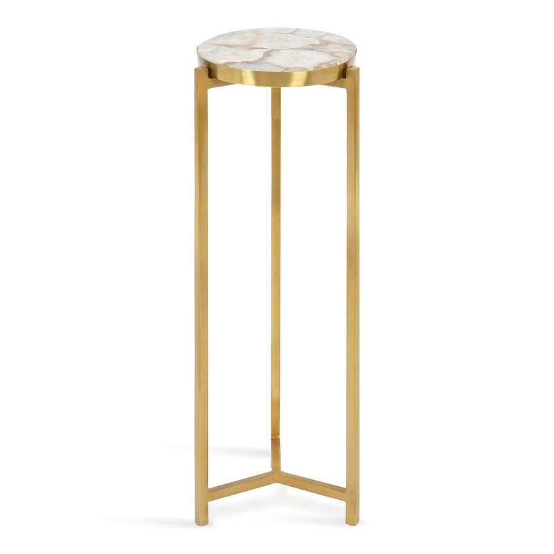 Kate and Laurel Aguilar Glam Drink Table - 9x9x23