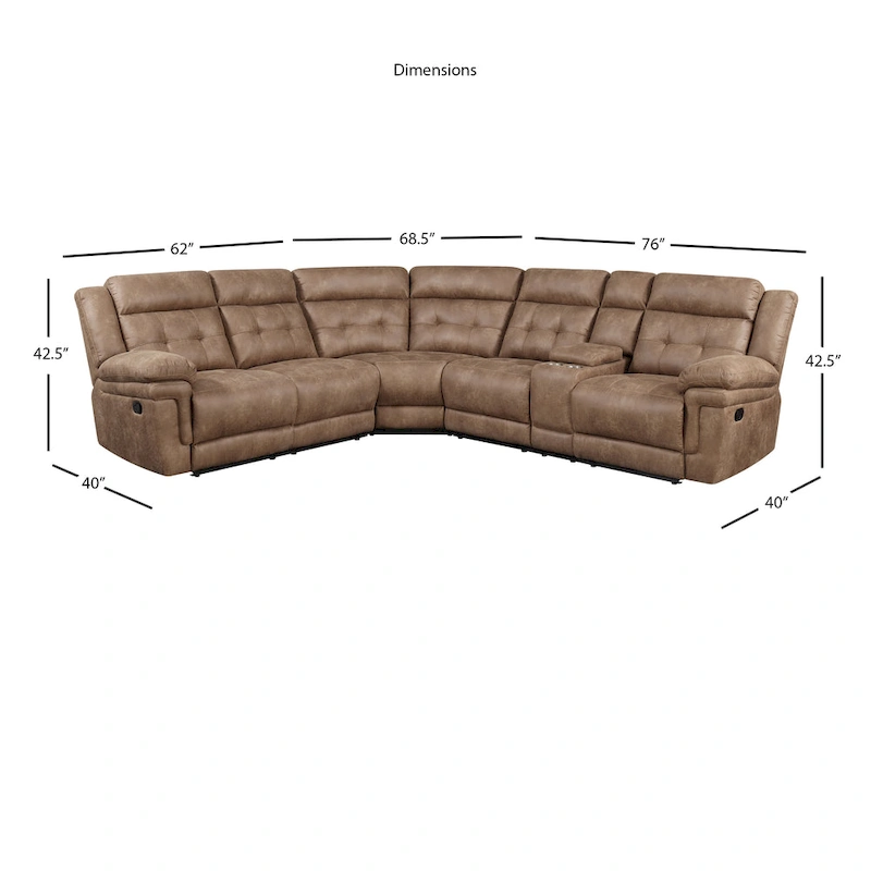 Steve Silver Ainsley 3PC Reclining Sectional