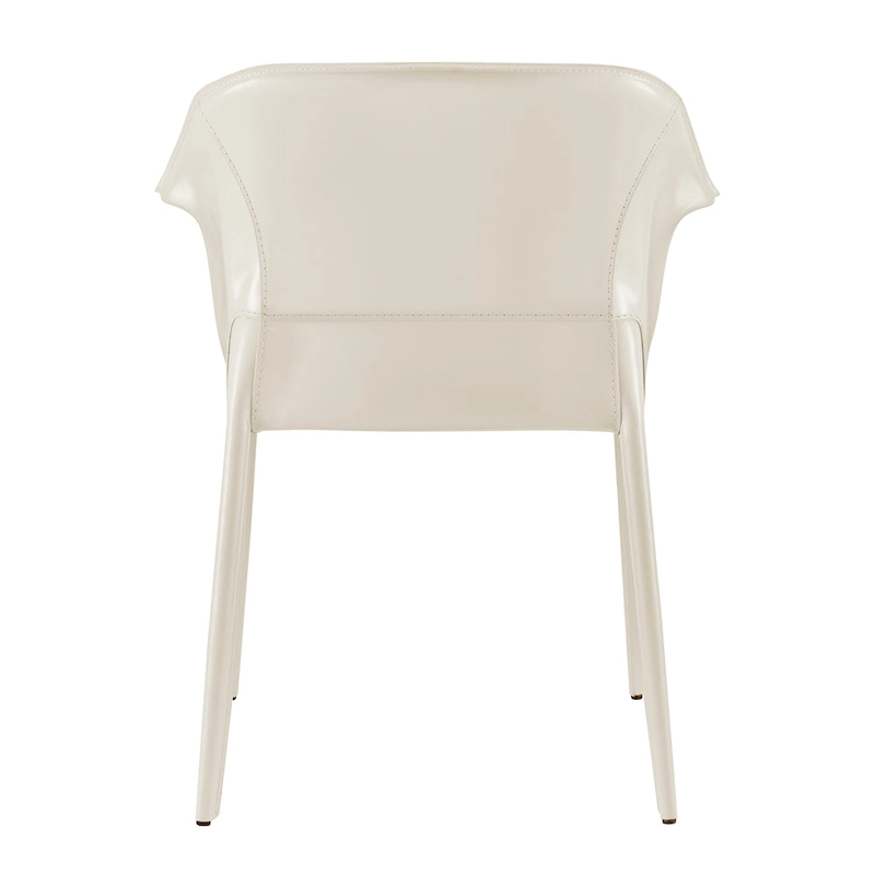 Callie Recycled Leather Dining Arm Chair