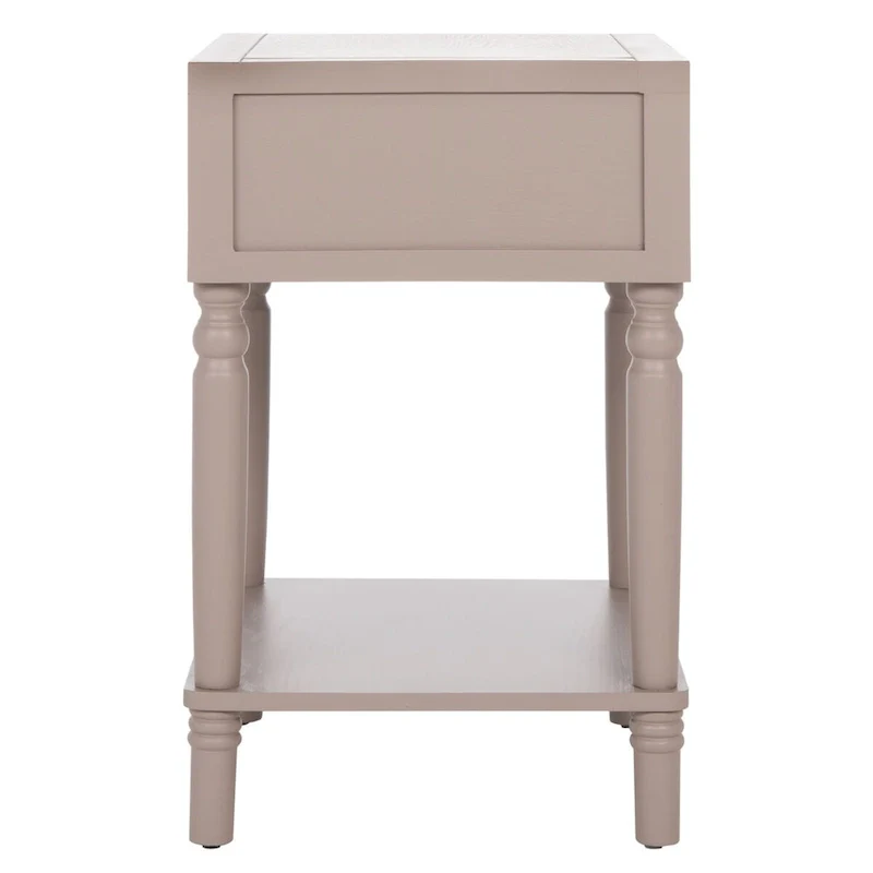 Pine Wood End Table with Sculptured Legs (18