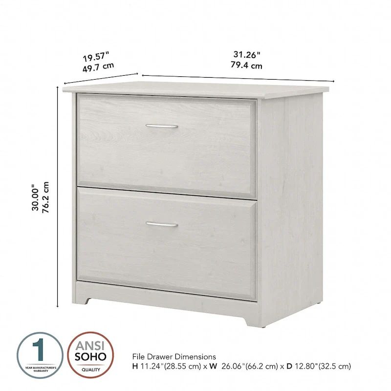 Cabot 2 Drawer Lateral File Cabinet by Bush Furniture