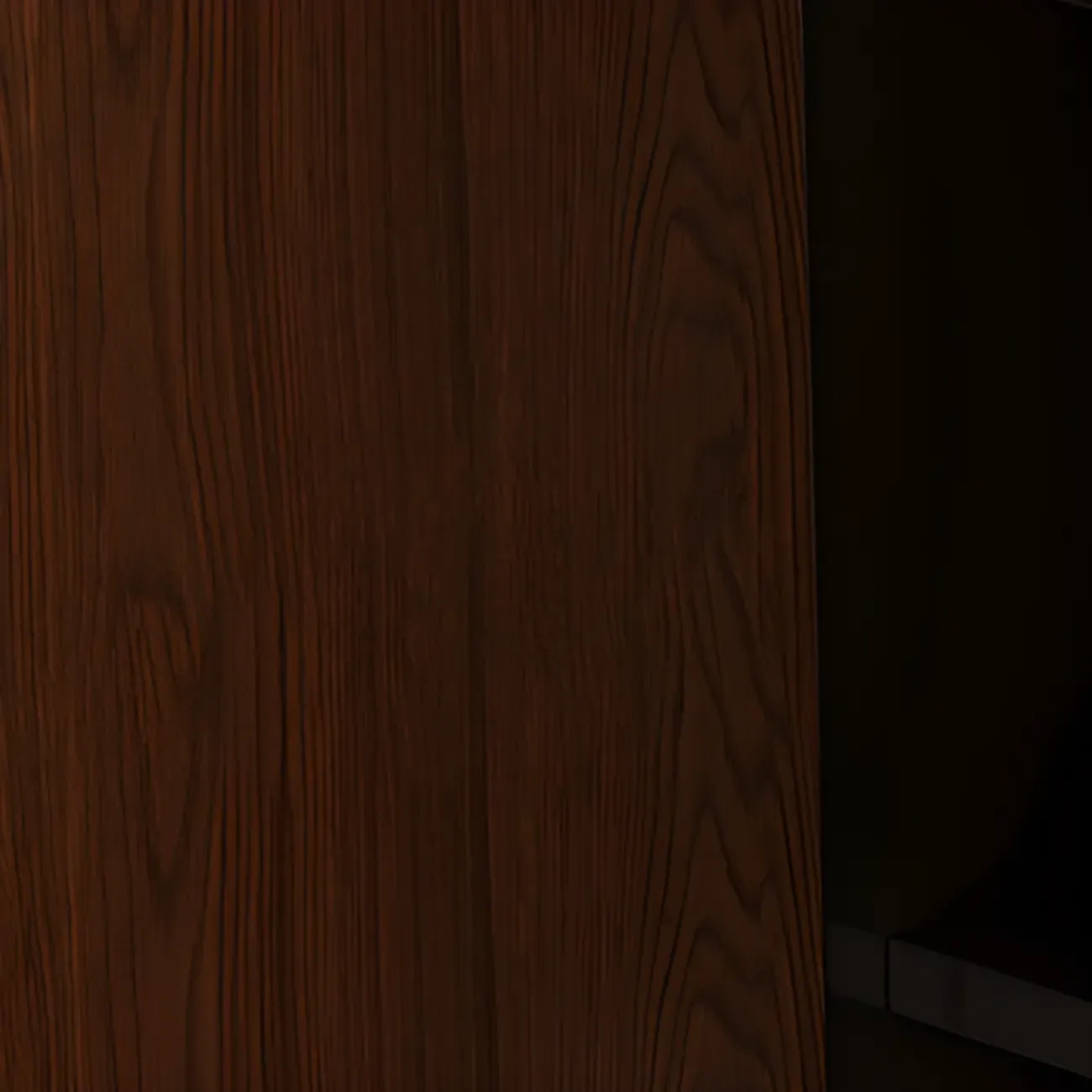 Mid-Century Modern Wooden Vertical Display Bookcase