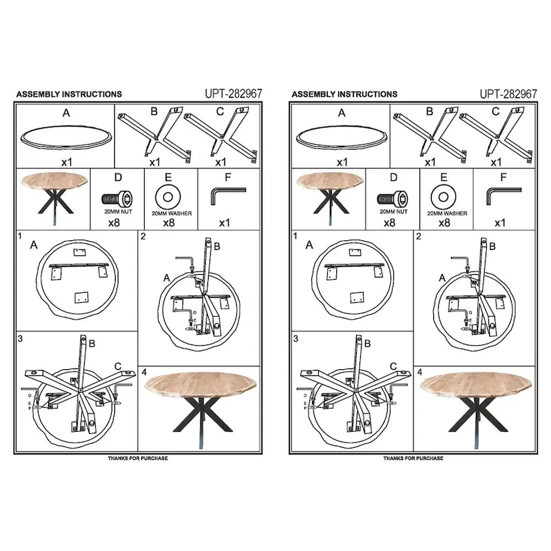 41-Inch Handcrafted Live-Edge Round Dining Table — Natural Brown Acacia Wood Top with Black Iron Legs
