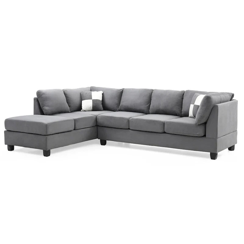 Gallant Microsuede Sectional Sofa