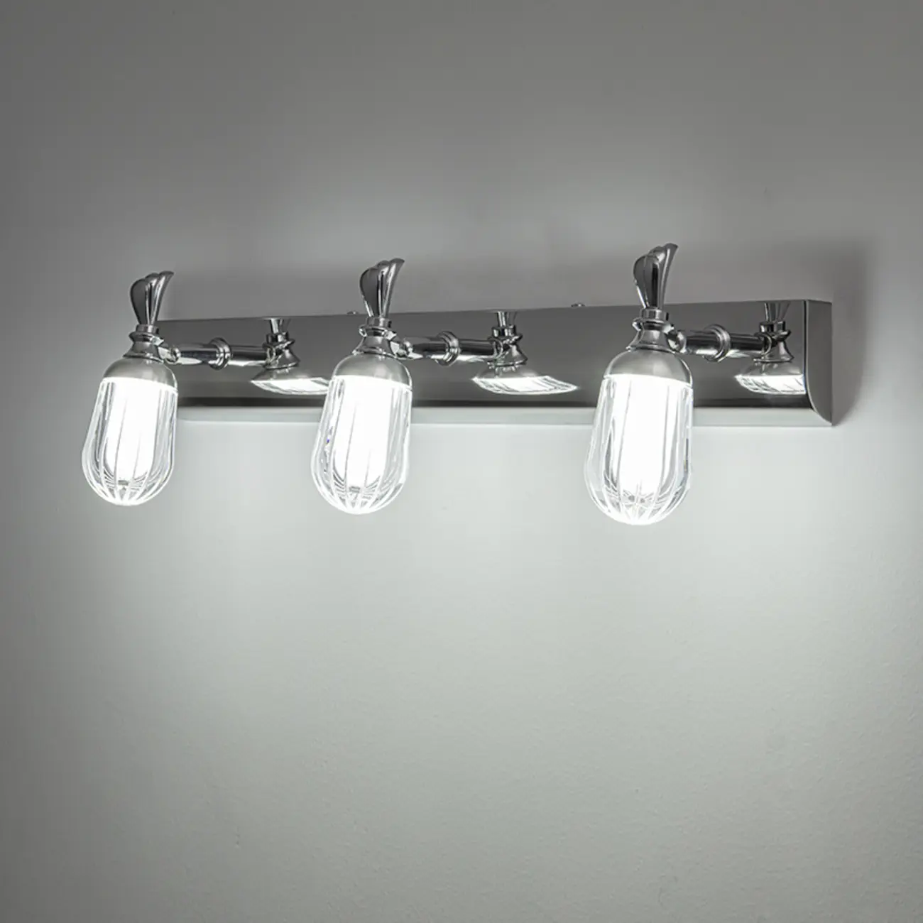 Modern Stainless Steel Bathroom Vanity Light Dimmable LED
