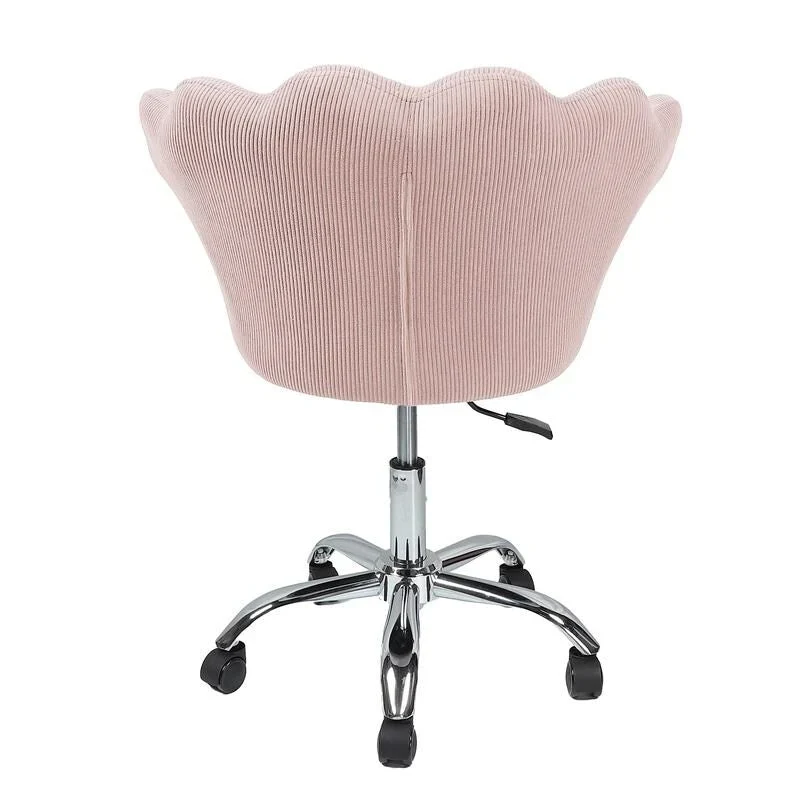 Accent Chair Swivel Vanity Chair Office Desk Chair With Wheels Modern Height Adjustable Pink/Grey/White