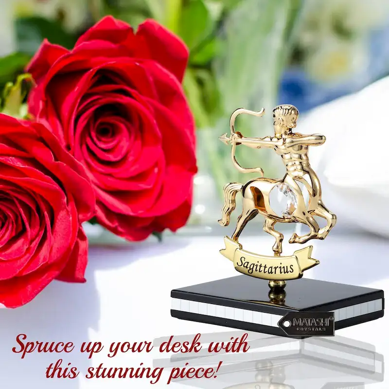 Matashi 24K Gold Plated Zodiac Astrological Sign Sagittarius Figurine