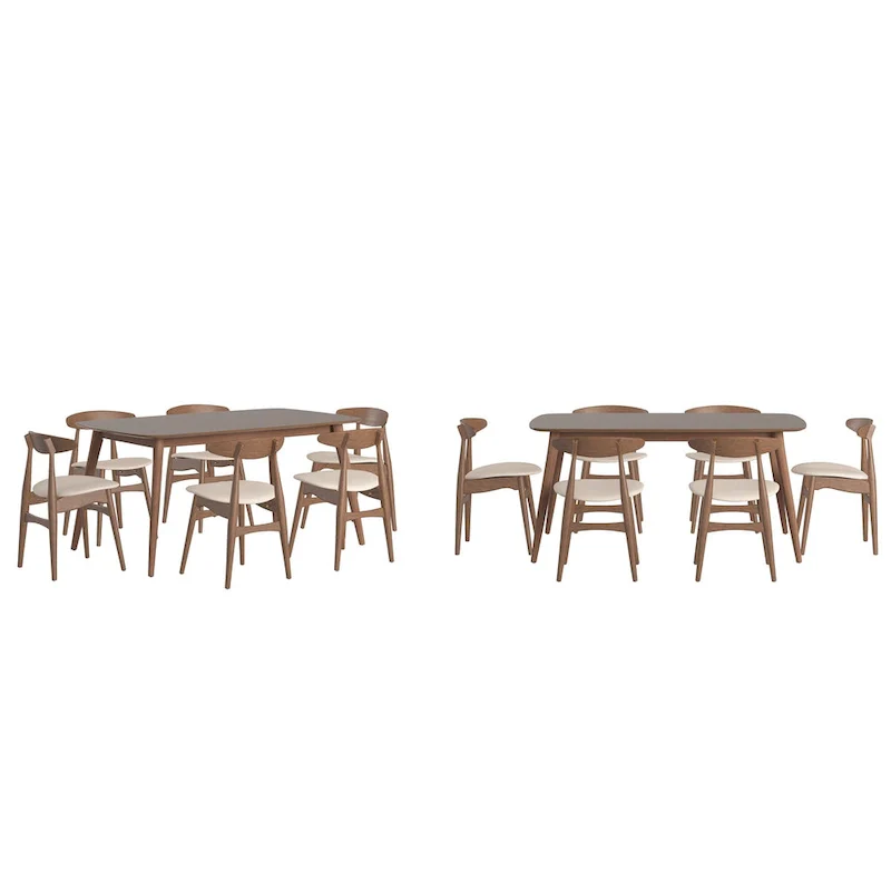 Ribe Mid-Century Modern Tapered Dining Set