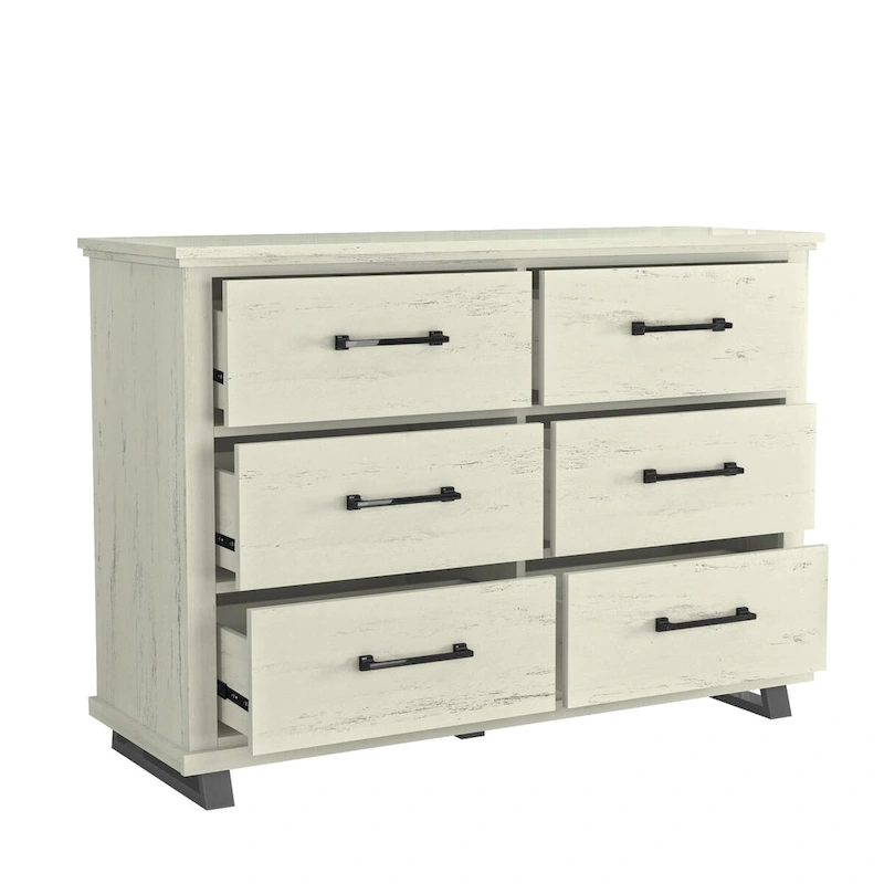 Spacious and Stylish 52  Extra-Wide 6-Drawer Dresser