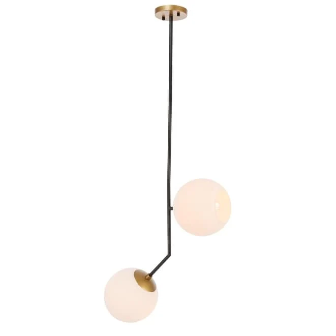 Bastina 20-Inch 1-DownLight Frosted Glass Pendant