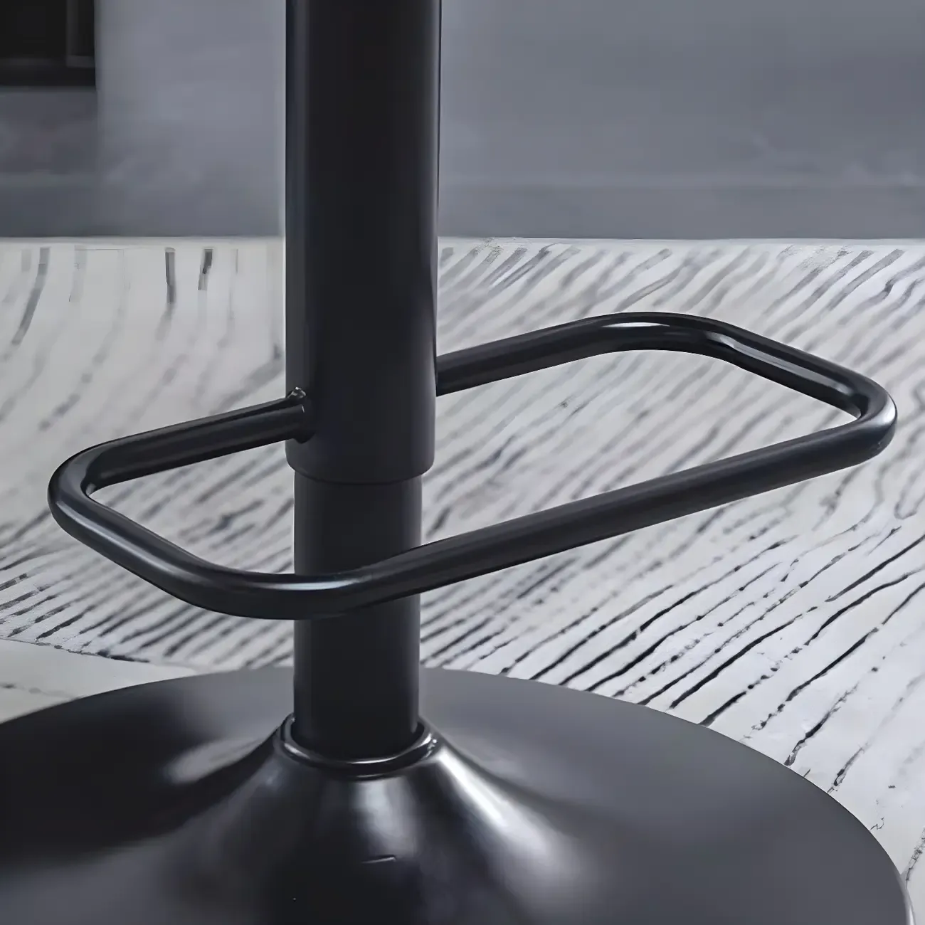 Elegant Wood Leather Red Swivel Adjustable Bar Stool