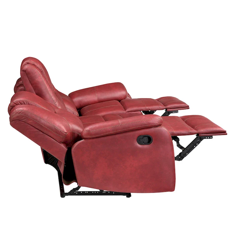 Steve Silver Kameryn Faux Leather Manual Reclining Sofa