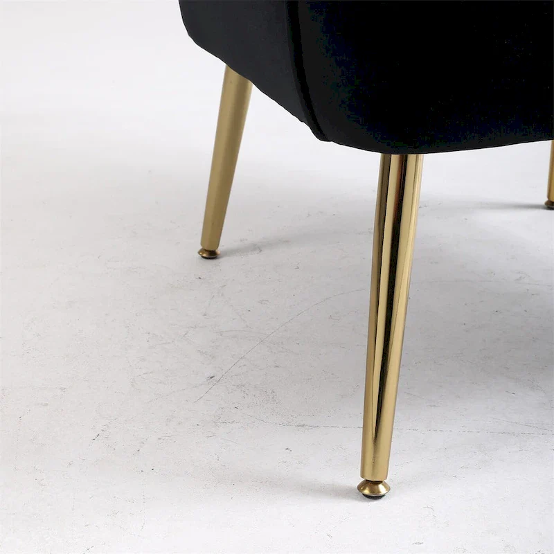 Modern Mid Century Chair Velvet Sherpa Armchair