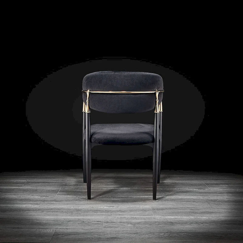 Roubi Gold Stainless Steel Dining Chair