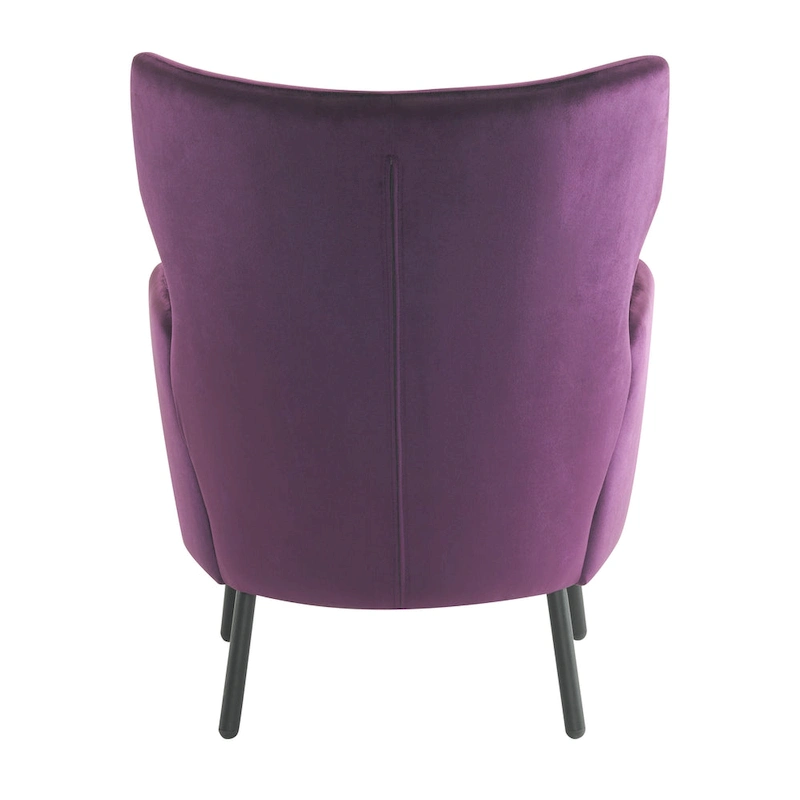 Stylish Wing Back Velvet Accent Chair by Christopher Knight Home