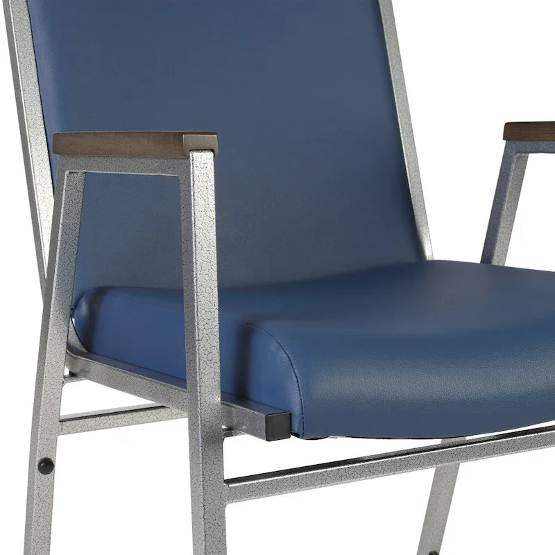 Heavy Duty Stack Chair with Arms - 21D x 21W x 31H