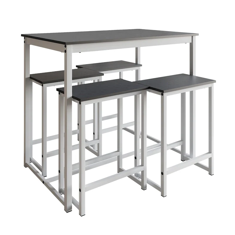 CraftPorch Elegant 5-piece Metal Dining Set