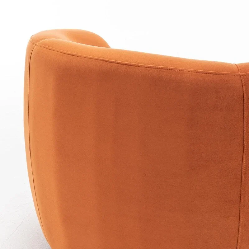 SEYNAR Modern Glam Velvet Upholstered 360 Degree Swivel Accent Armchair Set of 2