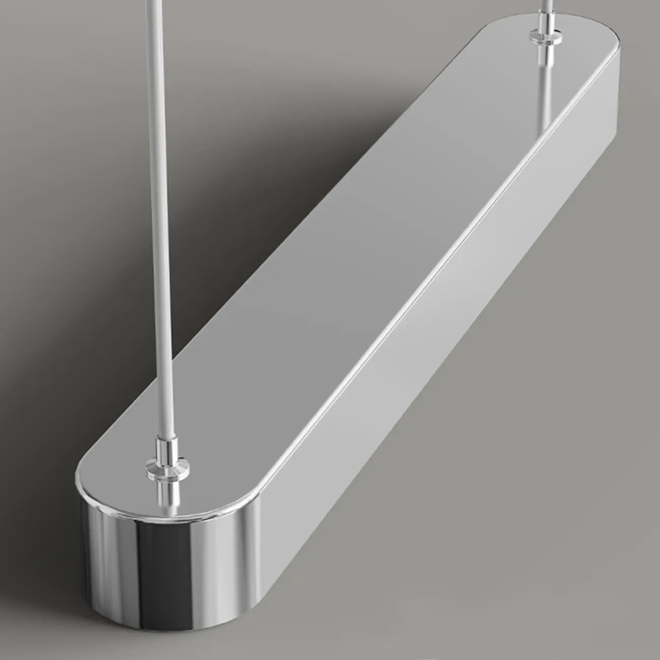 3-Light Modern Chrome Plastic Island Pendant Light