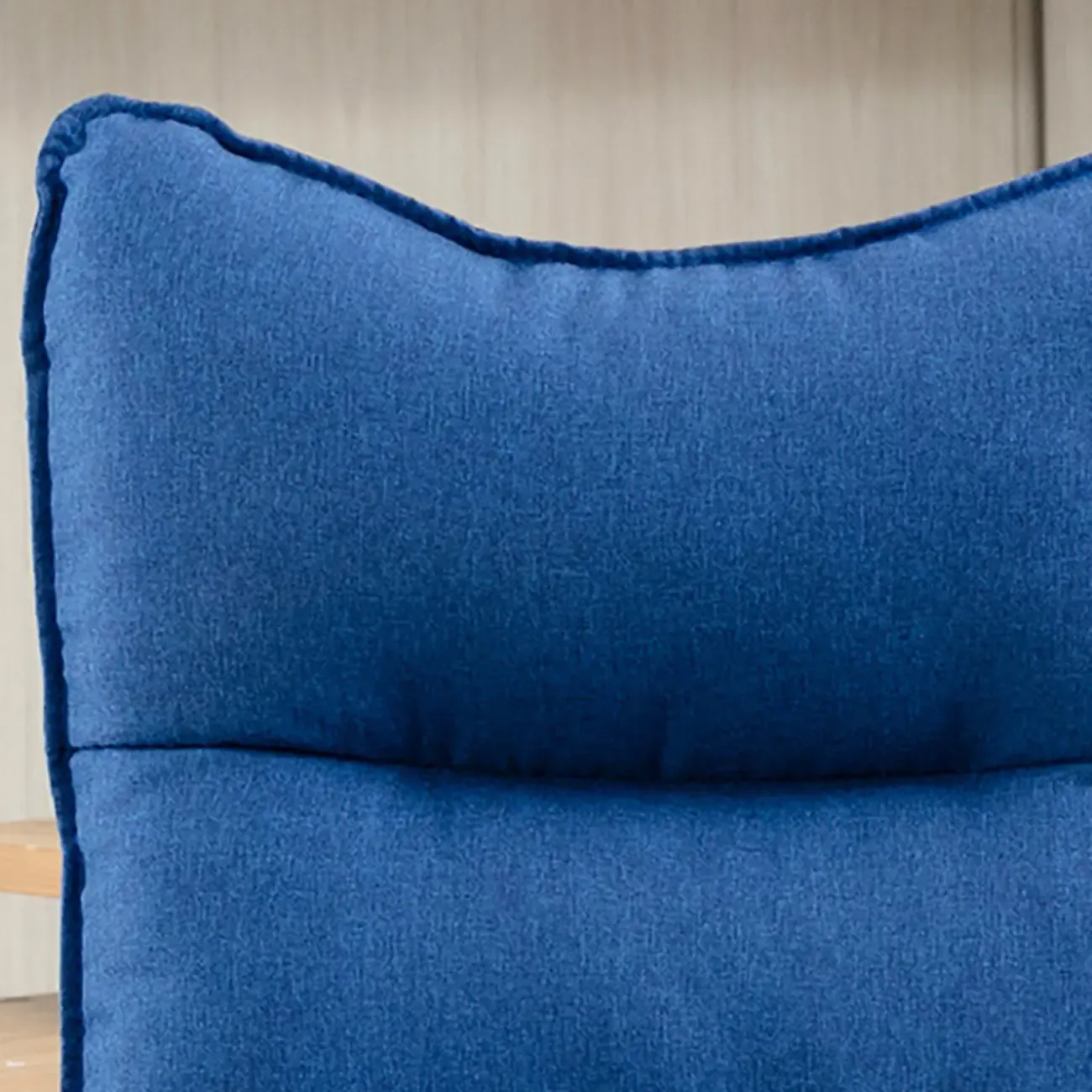 Modern Grey Fabric Office Chair with Footrest