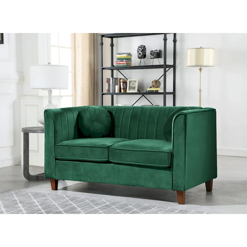 Boton Chesterfield Loveseat