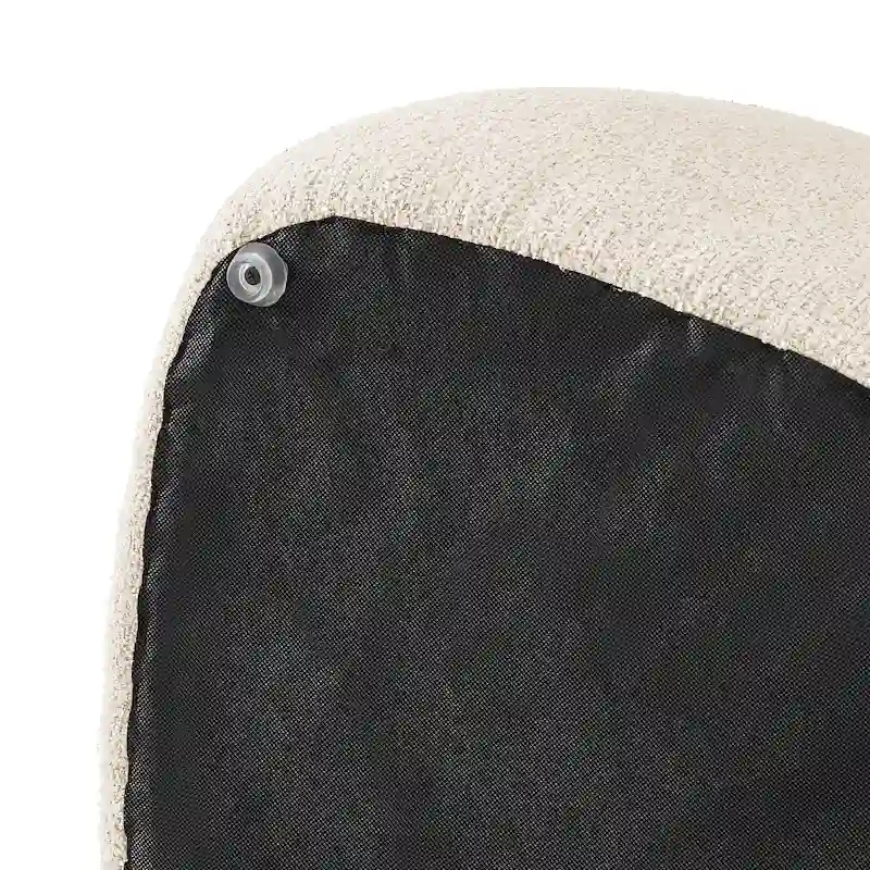 Boucle Ottoman – Charcoal / Beige, Small & Large