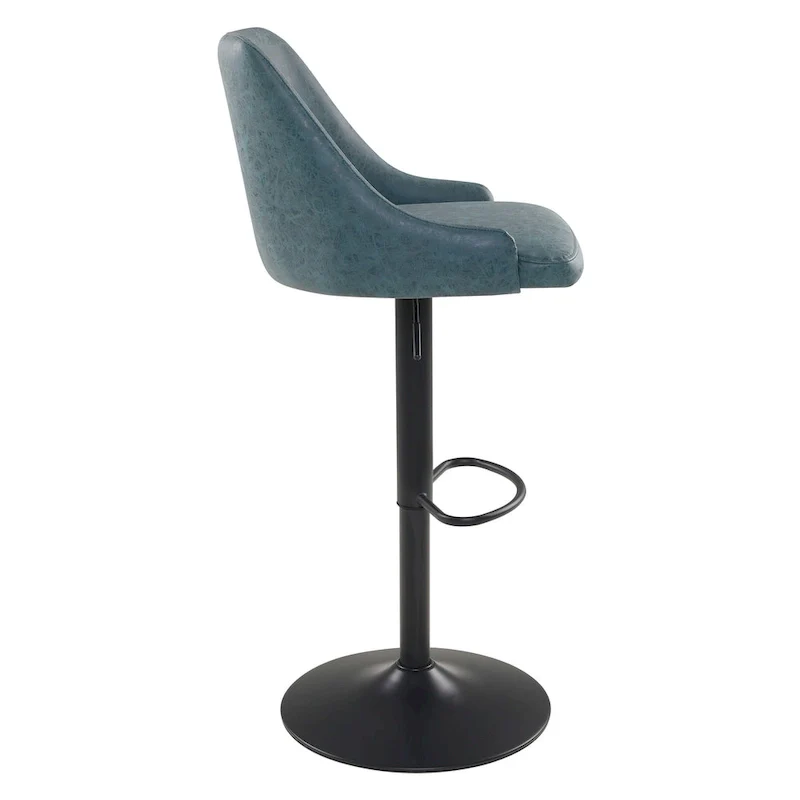 Sylmar Height Adjustable Stool in Faux Leather
