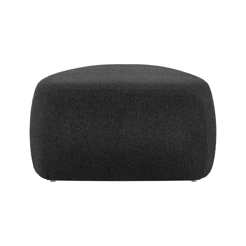 Boucle Ottoman – Charcoal / Beige, Small & Large