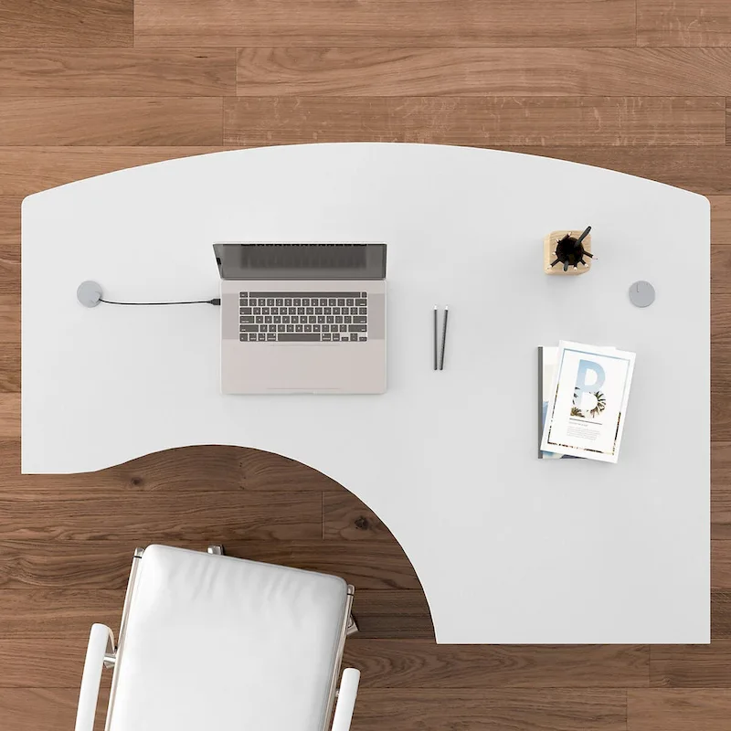 Studio C 60W Right Handed L-Bow Desk Shell by Bush Business Furniture