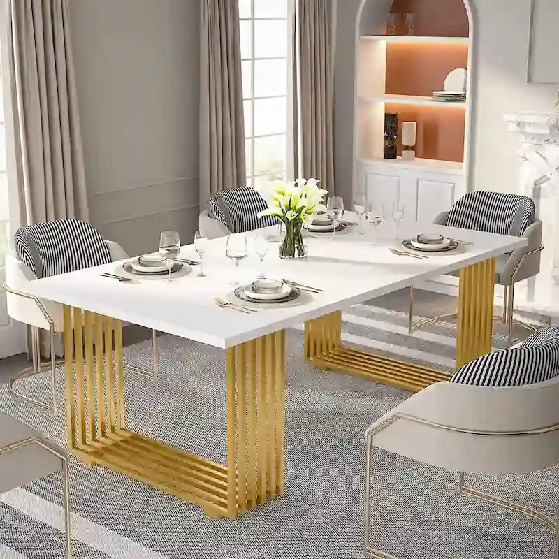 70.9  Modern Office Desk, Wood Computer Desk Large Executive Desk