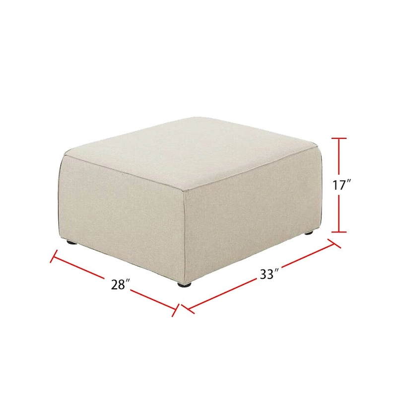 Modular Sectional Sofa with Ottoman