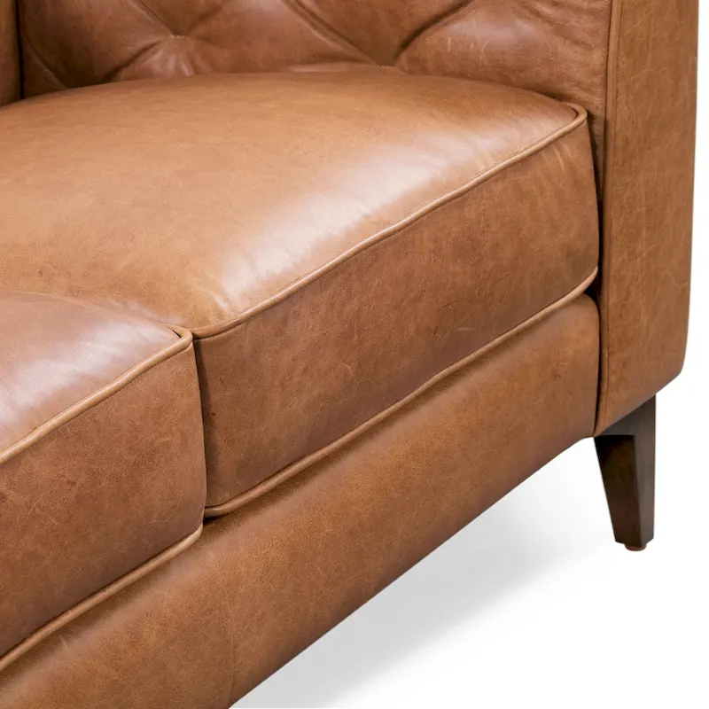 Poly & Bark Essex 89 Sofa - Full Grain Genuine Italian Leather
