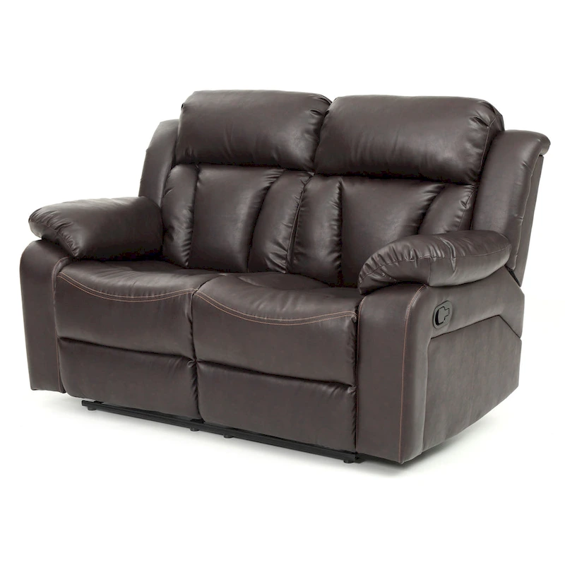 Daria Faux Leather Reclining Loveseat
