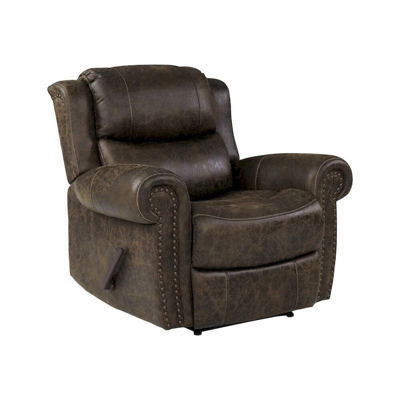 Copper Grove Dilsen Extra Large Rolled Arm Wall Hugger Recliner Chair