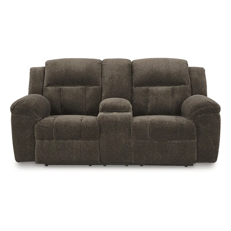 Signature Design by Ashley Frohn Double Reclining Loveseat with Console - 80W x 40D x 42H