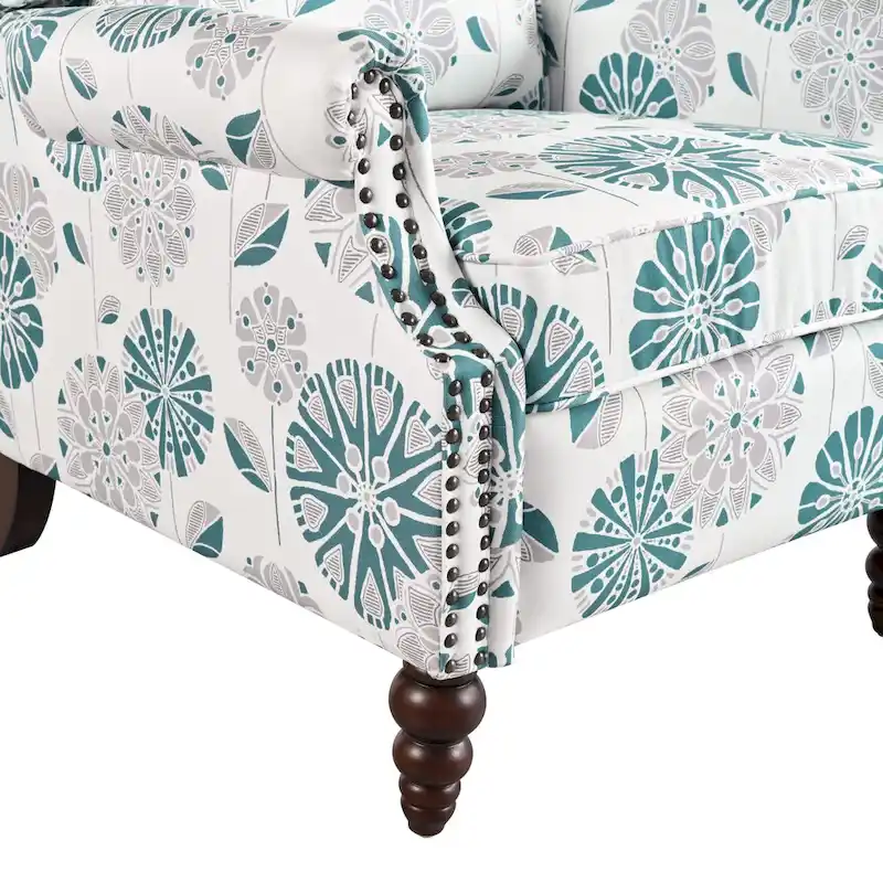 Barnn Upholstered Recliner with Wing Back by Christopher Knight Home