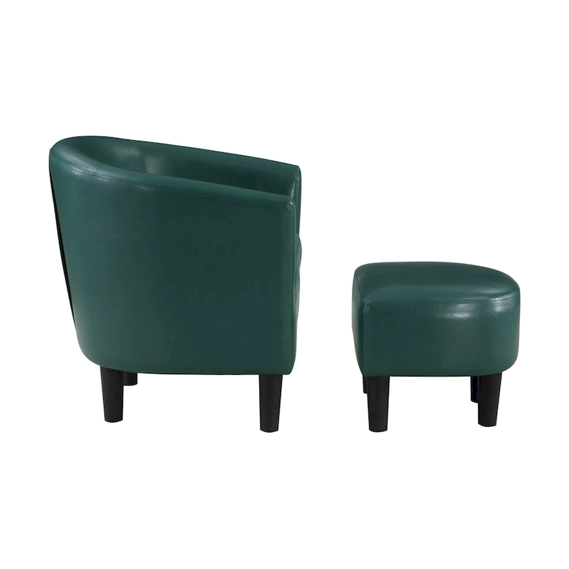 Convenience Concepts Take a Seat Churchill Accent Chair with Ottoman