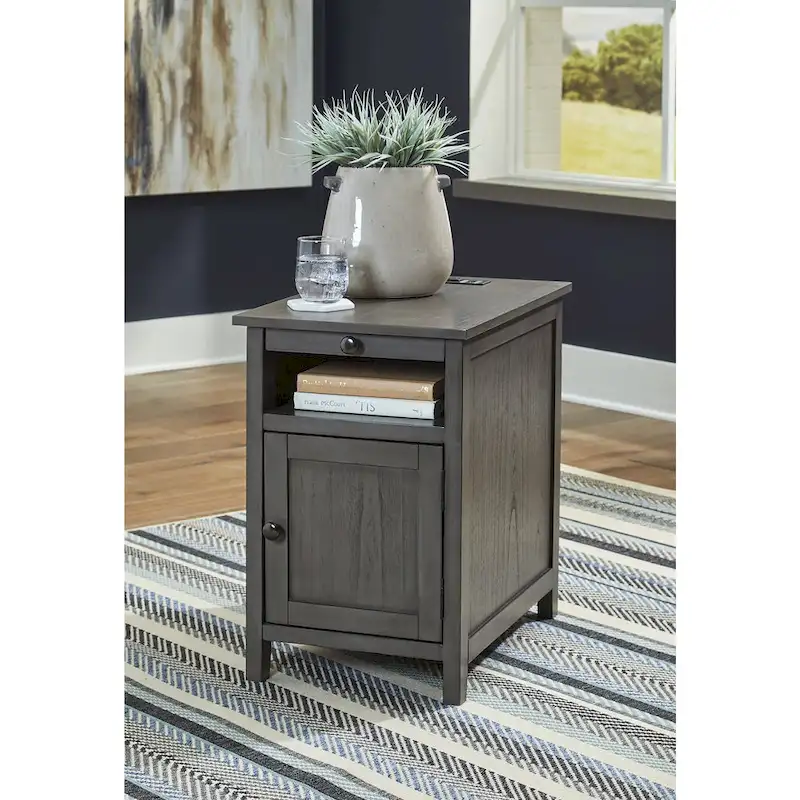 Signature Design by Ashley Treytown Chairside End Table - 16W x 24D x 24H