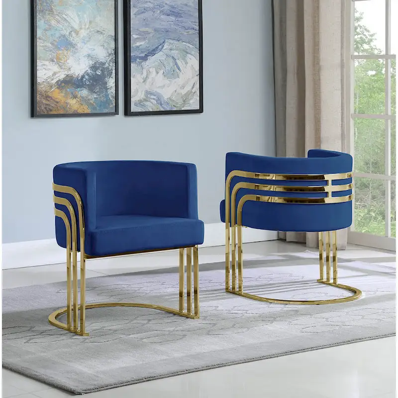 Best Quality Furniture Accent 1-Chair with Gold Base (Single)