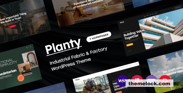 Planty v1.31.0 - Industrial Fabric & Factory WordPress Theme