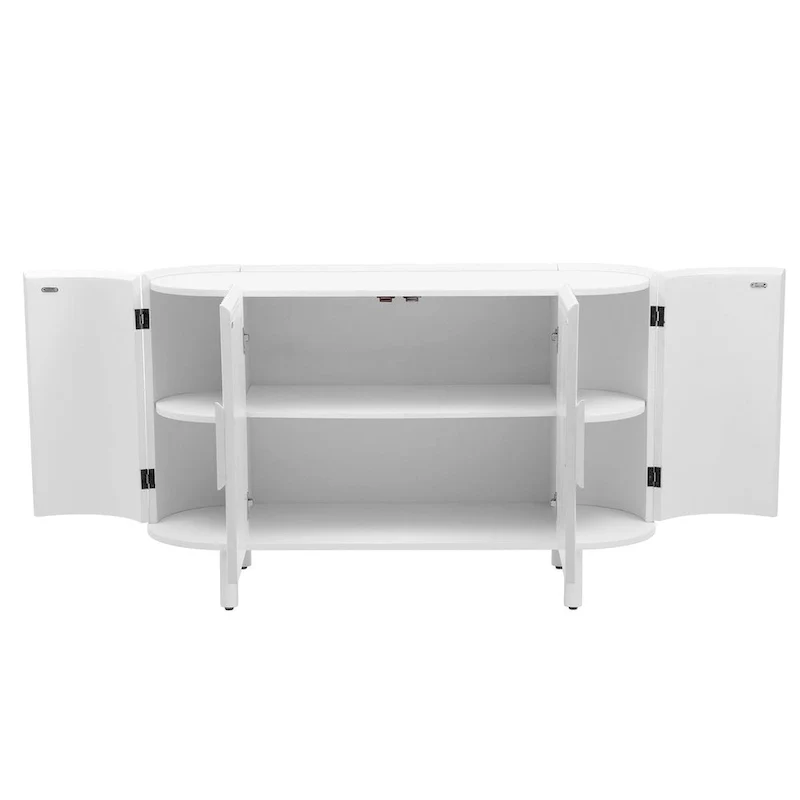 47.80 Inch high quality MDF Sideboard with Adjustable Shelves - 47.80 x 16.50