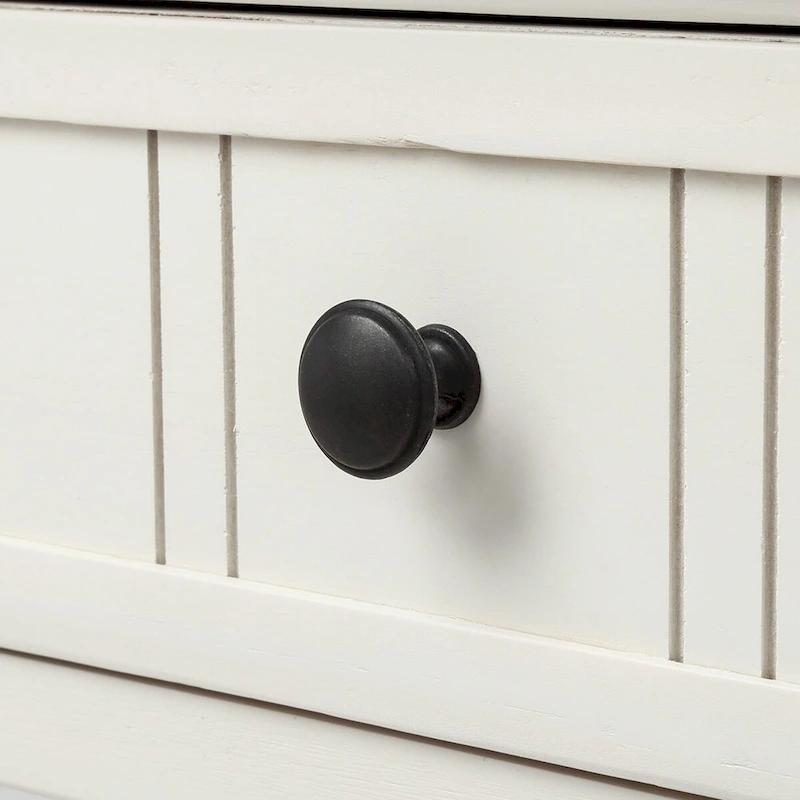 Daisy Series Console Table Traditional Design with Two Drawers and Bottom Shelf Acacia Mangium