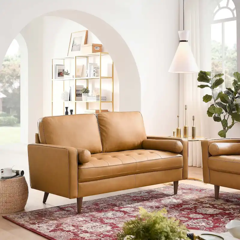 Valour Leather Loveseat