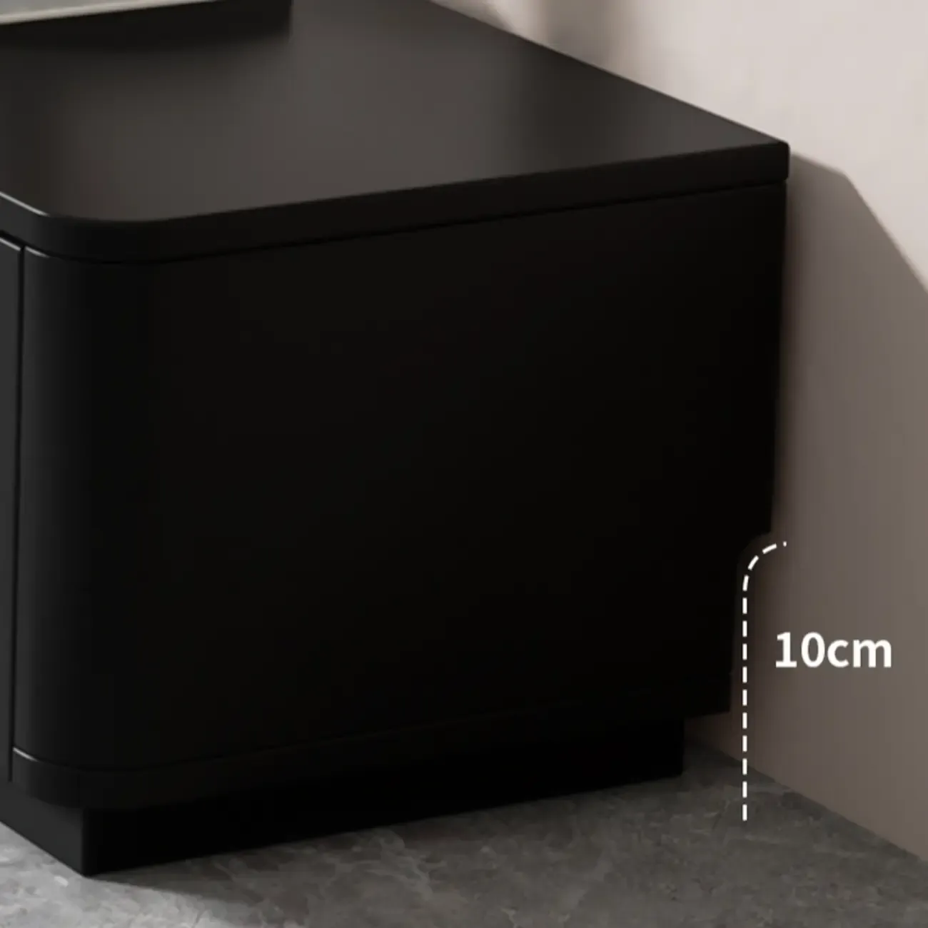 63 Black Rectangle Wood Cable Management TV Stand